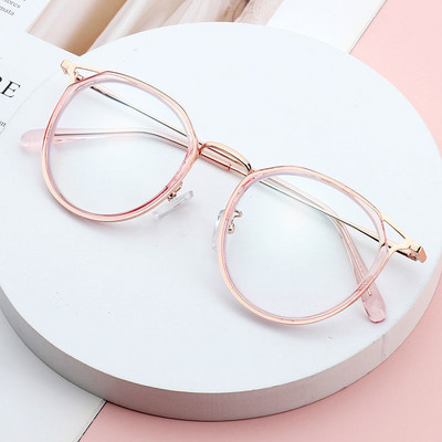 Ochelari de calculator transparenti, femei, bărbați, anti-lumină albastră, rotunde, ochelari de blocare, ochelari optici