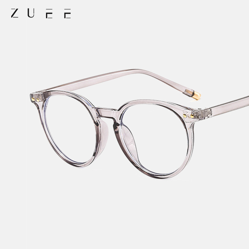 Egyszerű divat, kerek női szemüvegkeret Vintage átlátszó lencsés szemüveg Férfi optikai leopárd zöld szemüvegkeret