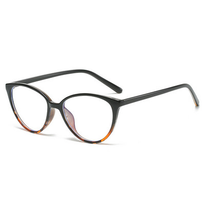 Ochelari de lectură la modă pentru femei Anti lumină albastră Ochi de pisică Ochelari decorativi pentru computer Ochelari de vedere simpli Decor pentru față