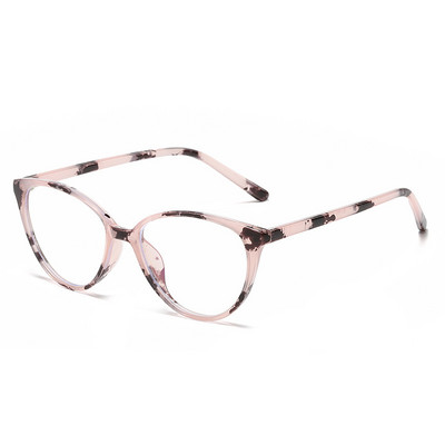 Ochelari de lectură la modă pentru femei Anti lumină albastră Ochi de pisică Ochelari decorativi pentru computer Ochelari de vedere simpli Decor pentru față