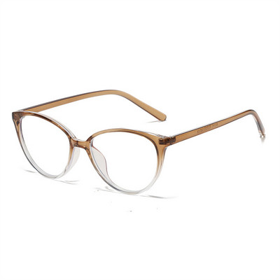 Ochelari de lectură la modă pentru femei Anti lumină albastră Ochi de pisică Ochelari decorativi pentru computer Ochelari de vedere simpli Decor pentru față