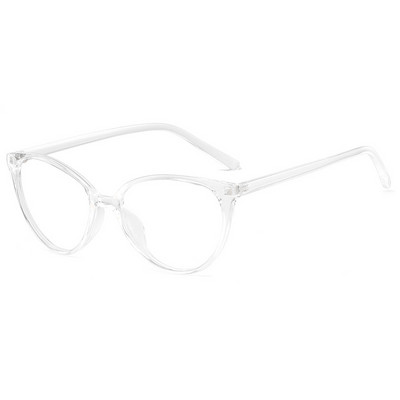 Ochelari de lectură la modă pentru femei Anti lumină albastră Ochi de pisică Ochelari decorativi pentru computer Ochelari de vedere simpli Decor pentru față
