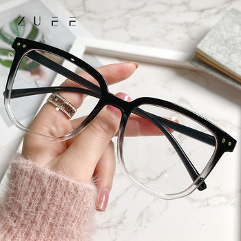 Μεγάλα τετράγωνα απλά γυαλιά μεταλλικά διαφανή γυναικεία γυαλιά γυαλιά συνταγογραφούμενα γυαλιά οπτικών γυαλιών