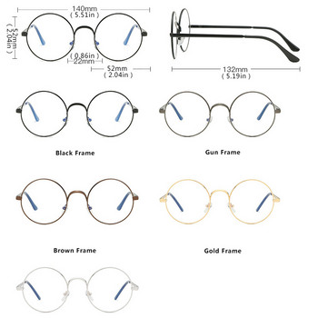 Кръгли очила на марката DIGUYAO Дамски оптични очила компютърни антифилтър очила, блокиращи синя светлина ТВ игри Умора очила