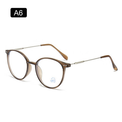 Ochelari ZUEE noi anti-lumină albastră, care blochează lumina albastră, femei, bărbați, computer, supradimensionați, rotunzi, clari, miop