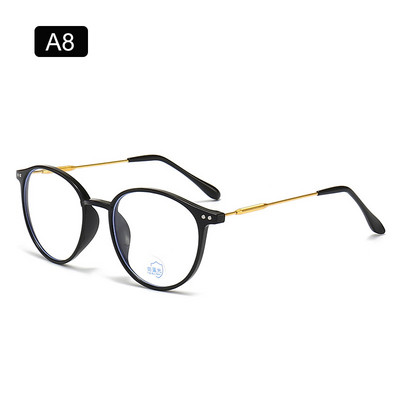 Ochelari ZUEE noi anti-lumină albastră, care blochează lumina albastră, femei, bărbați, computer, supradimensionați, rotunzi, clari, miop