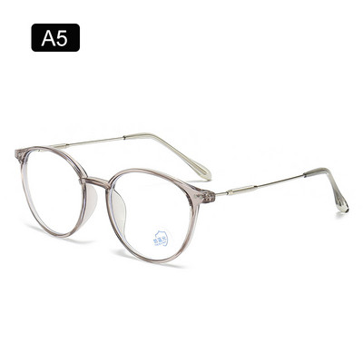 Ochelari ZUEE noi anti-lumină albastră, care blochează lumina albastră, femei, bărbați, computer, supradimensionați, rotunzi, clari, miop