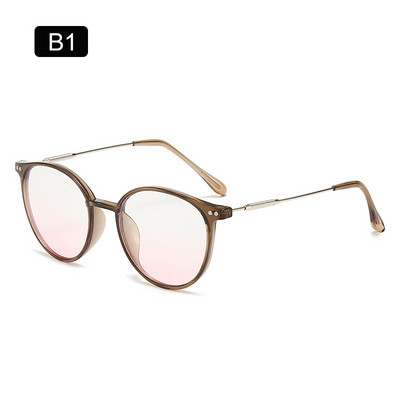 Ochelari ZUEE noi anti-lumină albastră, care blochează lumina albastră, femei, bărbați, computer, supradimensionați, rotunzi, clari, miop