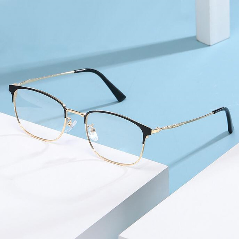 Új négyzet alakú fotokróm szürke és antikék sugárzás szemüvegek, női napszemüvegek férfi kék sugarakat blokkoló szemüveg számítógéphez A9016