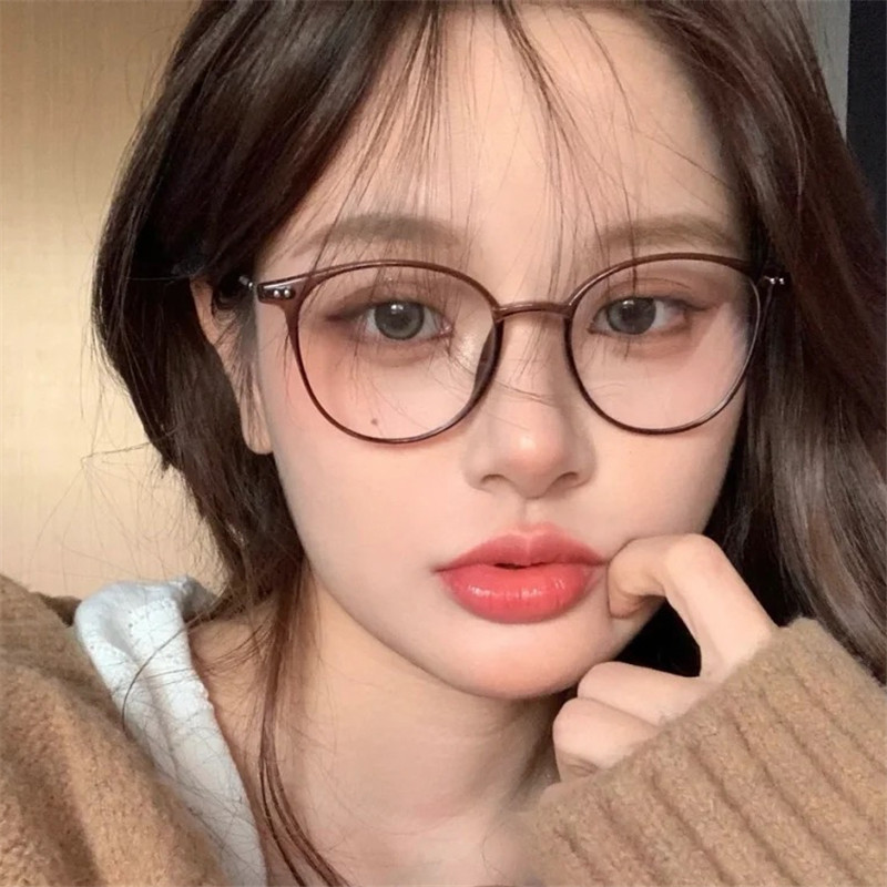 Fém TR90 kék fény blokkoló szemüvegek női férfi retro kerek szemüvegkeretek anti kék sugarak átlátszó szemüvegek Oculos De Grau