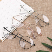 Ochelari optici de epocă 2021, femei, bărbați, ochelari rotunzi din metal supradimensionați, cadru pentru îngrijirea vederii, ochelari de lectură, ochelari fără grad