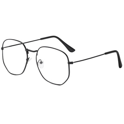 Ochelari optici de epocă 2021, femei, bărbați, ochelari rotunzi din metal supradimensionați, cadru pentru îngrijirea vederii, ochelari de lectură, ochelari fără grad