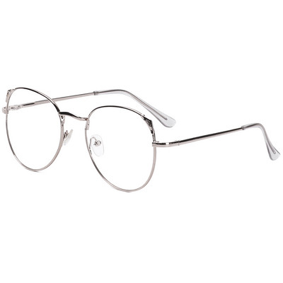 Ochelari optici de epocă 2021, femei, bărbați, ochelari rotunzi din metal supradimensionați, cadru pentru îngrijirea vederii, ochelari de lectură, ochelari fără grad
