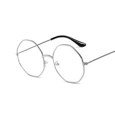 Ochelari optici de epocă 2021, femei, bărbați, ochelari rotunzi din metal supradimensionați, cadru pentru îngrijirea vederii, ochelari de lectură, ochelari fără grad