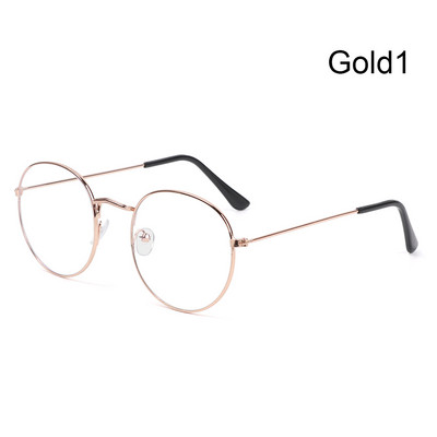 Ochelari optici de epocă 2021, femei, bărbați, ochelari rotunzi din metal supradimensionați, cadru pentru îngrijirea vederii, ochelari de lectură, ochelari fără grad