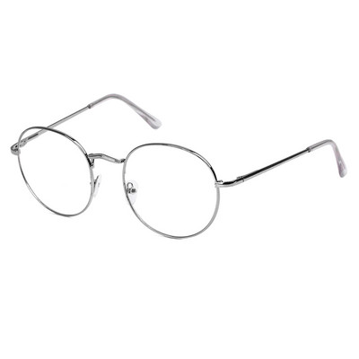 Ochelari optici de epocă 2021, femei, bărbați, ochelari rotunzi din metal supradimensionați, cadru pentru îngrijirea vederii, ochelari de lectură, ochelari fără grad
