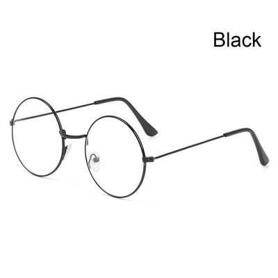 Ochelari optici de epocă 2021, femei, bărbați, ochelari rotunzi din metal supradimensionați, cadru pentru îngrijirea vederii, ochelari de lectură, ochelari fără grad