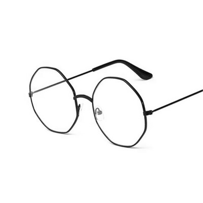 Ochelari optici de epocă 2021, femei, bărbați, ochelari rotunzi din metal supradimensionați, cadru pentru îngrijirea vederii, ochelari de lectură, ochelari fără grad
