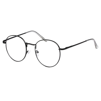 Ochelari optici de epocă 2021, femei, bărbați, ochelari rotunzi din metal supradimensionați, cadru pentru îngrijirea vederii, ochelari de lectură, ochelari fără grad