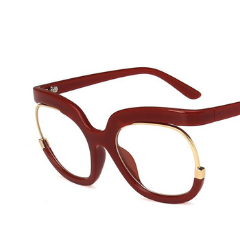 2023 Ins Rainbow Frame Fashion Ρετρό Στρογγυλά Anti Blue Light Γυναικεία γυαλιά Vintage Υπερμεγέθη πολύχρωμα γυαλιά οράσεως Clear