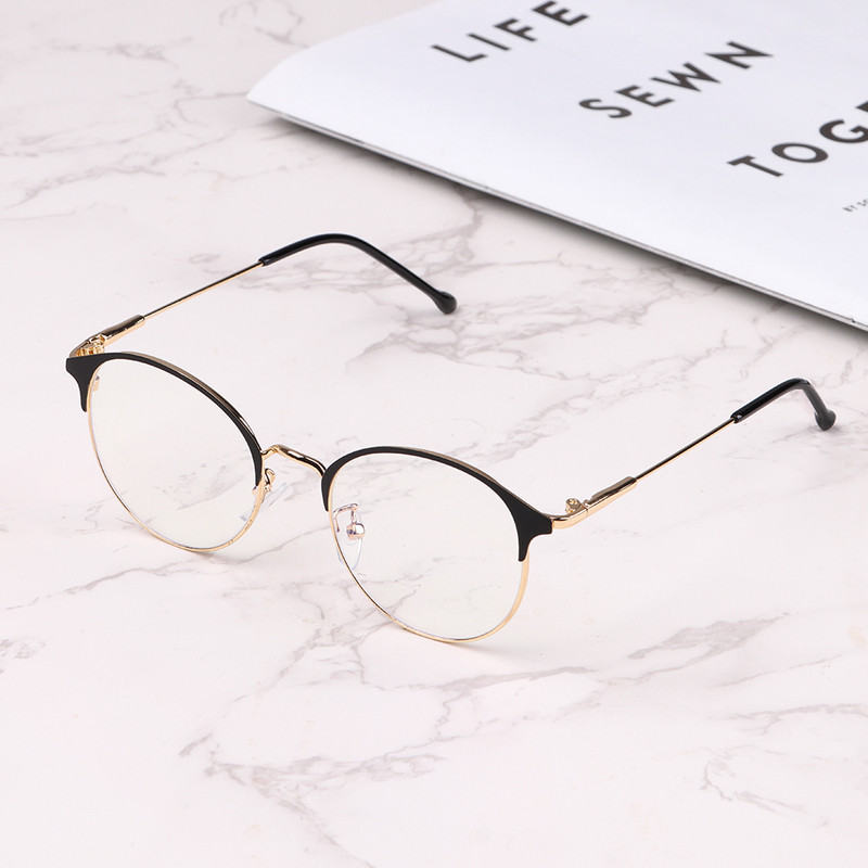 Nagyfelbontású kék fény elleni szemüvegek Irodai számítógépes szemüvegek divatos klasszikus fémkeretes szemüvegek, kék sugarakat gátló szemüvegek