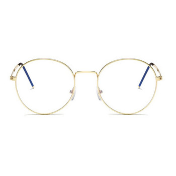 Компютърни очила Мъжки рамки за очила Очила против синя светлина Рамки за очила против отблясъци Женски кръгли прозрачни лещи Фалшиви очила