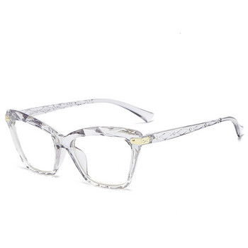 Дамски ретро компютърни очила с котешко око Модни дамски луксозни оптични очила Лещи за очила Оптични очила за жени
