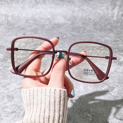 Ochelari de vedere Anti-radiații Ochelari de protecție pentru computer cu ramă mică Ochelari de birou Ochelari anti-lumină albastră Ochelari de vedere cu lentile înlocuibile