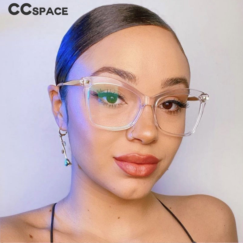 55532 Anti Blue Permatomi akinių rėmeliai Moteriški optiniai plastikiniai akinių rėmeliai Kompiuteriniai akiniai Receptiniai akiniai