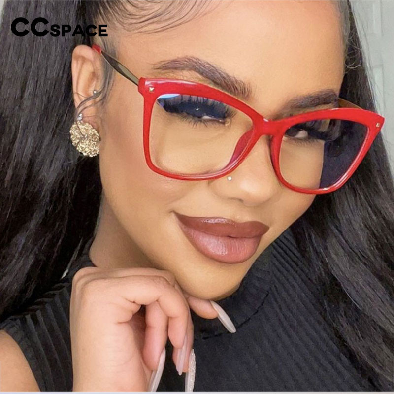 55532 Anti Blue Permatomi akinių rėmeliai Moteriški optiniai plastikiniai akinių rėmeliai Kompiuteriniai akiniai Receptiniai akiniai