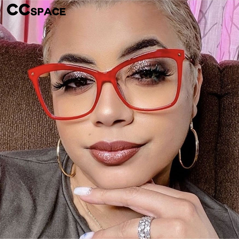 55532 Anti Blue Permatomi akinių rėmeliai Moteriški optiniai plastikiniai akinių rėmeliai Kompiuteriniai akiniai Receptiniai akiniai