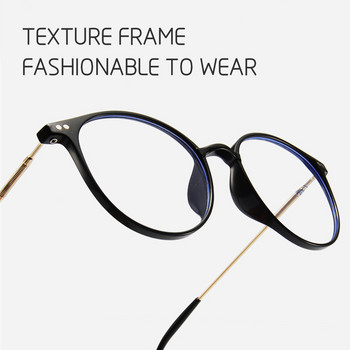 Луксозна марка Рамка за компютърни очила Жени Мъжки Кръгли очила против синя светлина Блокиращи очила Очила Оптични очила Очила