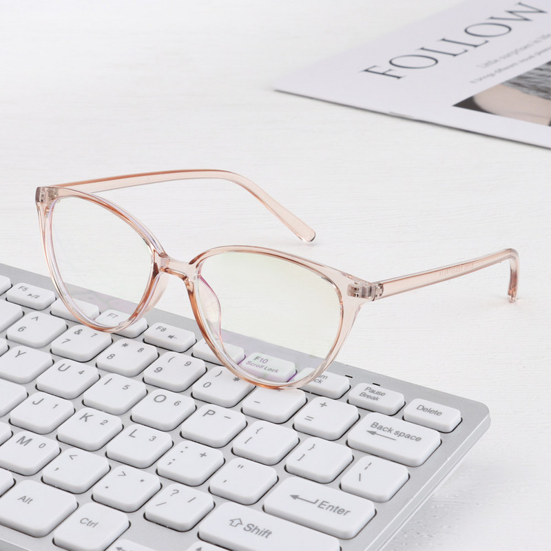 Macskaszem Kék fényt blokkoló szemüvegek PC-keret Irodai számítógépes szemüvegek Anti Blue Rays szemüvegek Női Férfi Látásápoló szemüvegek
