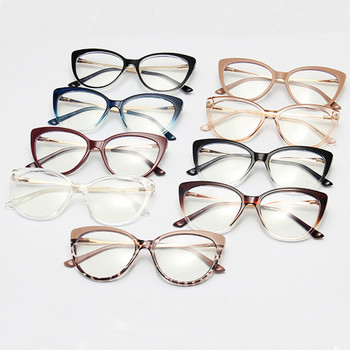 Модни TR90 анти синя светлина блокираща рамка за очила котешко око Дамски луксозни дизайнерски ретро очила за дамски оптични рамки