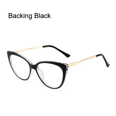 Moda TR90 Anti blocarea luminii albastre Rame de ochelari cu ochi de pisică Ochelari de vedere retro de designer de lux pentru femei Rama optică