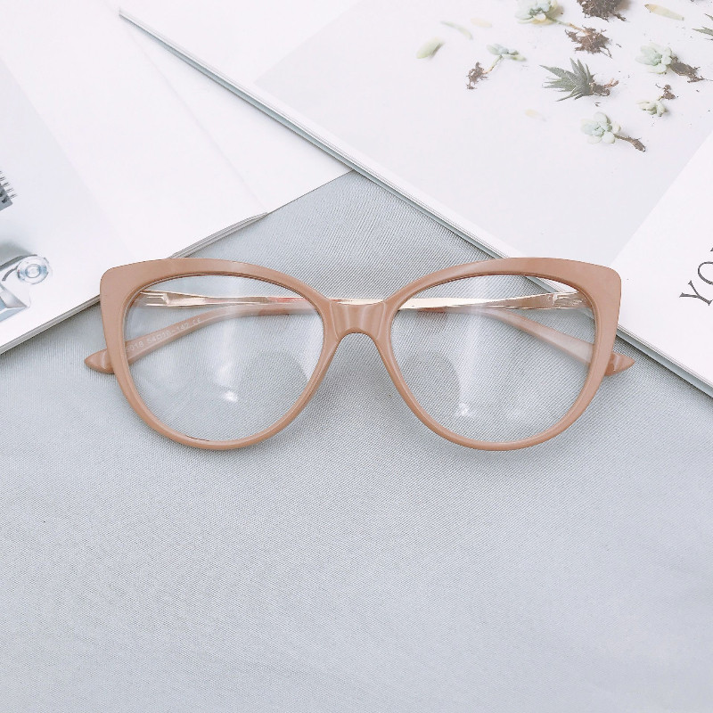 Fashion TR90 Anti Blue Light Blocking Cat Eye szemüvegkeret Női Luxus Dizájner Retro Szemüvegek Női Optikai Keret
