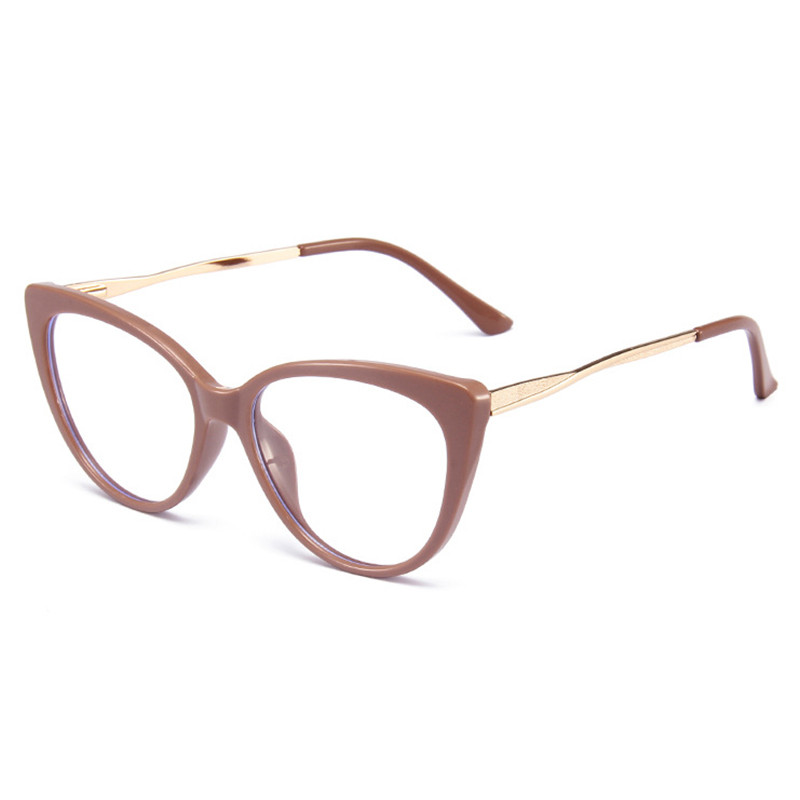 Fashion TR90 Anti Blue Light Blocking Cat Eye szemüvegkeret Női Luxus Dizájner Retro Szemüvegek Női Optikai Keret