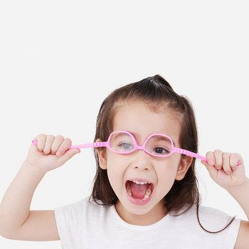 Παιδικά γυαλιά σκελετό Παιδικά γυαλιά μπλε φωτός Εύκαμπτα γυαλιά υπολογιστή UV400 Anti Glare Filter 2-10 With Rope