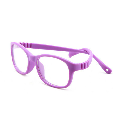 Ramă de ochelari pentru copii Ochelari de blocare a luminii albastre pentru copii Ochelari flexibili pentru computer UV400 Filtru anti-orbire 2-10 cu frânghie