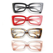 Ochelari de vedere cu ramă pătrată de epocă, anti lumină albastră, ochelari unisex, ochi de pisică, pentru computer, ochelari de vedere din sticlă optică transparentă pentru birou