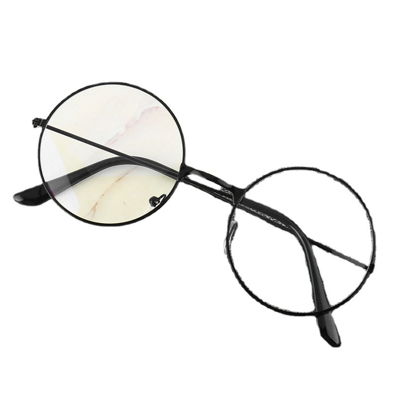 Ultrakönnyű kerek, kék színű számítógépes szemüvegek férfi retro egyszerű szemüvegek női divatos szemüvegkeret kiegészítők