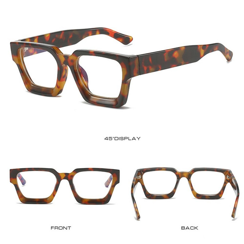 Divatos antikék világos szemüvegek Vintage kis szögletes számítógépes szemüvegek férfi női retro színű, népszerű szemüvegek