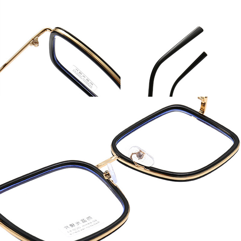 Veliki okvir Četvrtasti okvir za naočale protiv plave svjetlosti Preveliki okvir računalnih naočala za žene i muškarce Četvrtaste optičke naočale Naočale