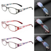1 buc. Ochelari de lectură anti-albastru, la modă fierbinte, protecția ochilor ultra-luminoase, flori pentru femei, ochelari de vedere confortabili, eleganti