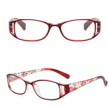 1 PC Hot Fashion Anti-Blue Light Γυαλιά ανάγνωσης Urltra-Light Προστασία ματιών Γυναικεία λουλούδια Κομψά άνετα γυαλιά οράσεως