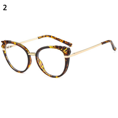 Nou Leopard Cadru mare Anti-UV Raze albastre Ochelari Femei Bărbați Ochelari de protecție Ochelari de vedere cu filtru de lumină albastră optici