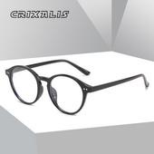 Ochelari de computer retro CRIXALIS pentru bărbați ochelari vintage cu blocare a luminii albastre pentru femei, ochelari optici flexibili, ramă pentru femei UV400
