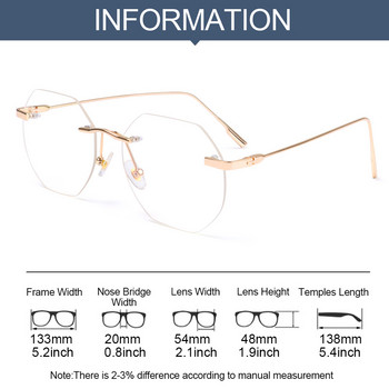 Anti Blue Light Γυαλιά Γυναικεία Ανδρικά Μόδα Γυαλιά Γυαλιά χωρίς σκελετό Blue Ray Blocking Eyewear Προστασία ματιών Γυαλιά υπολογιστή