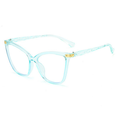2023 Noi ochelari de vedere cu ochi de pisică anti-lumină albastră pentru femei, bărbați, ochelari de modă vintage cu cadru supradimensionat, ochelari optici