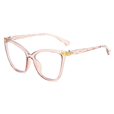 2023 Noi ochelari de vedere cu ochi de pisică anti-lumină albastră pentru femei, bărbați, ochelari de modă vintage cu cadru supradimensionat, ochelari optici